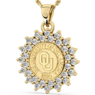 OU Necklace | 177 Success San Jose Jewelers Stone Type: Cubic Zirconia