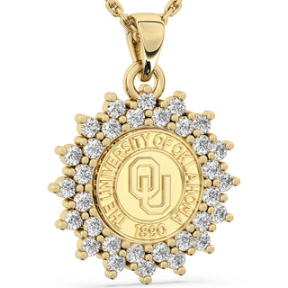 OU Necklace | 177 Success San Jose Jewelers Stone Type: Cubic Zirconia