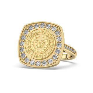 TWU Class Ring | Texas Woman's University Class Ring | TWU Graduation Ring | TWU Pioneers | 223 Victory