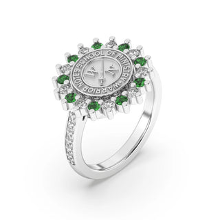 Warrior Notes School of Ministries Ring | 245 Prestige | Platinum Silver