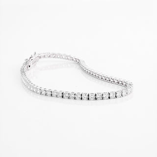 4 tcw lab diamond tennis bracelet | 14k white gold diamond tennis bracelet