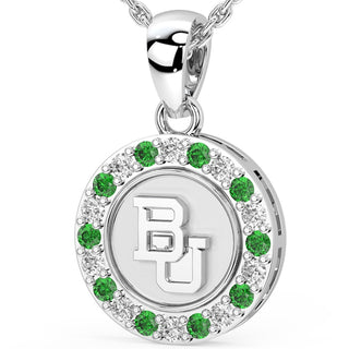 Baylor Belle Necklace | Baylor Bear Belle Necklace | White Gold