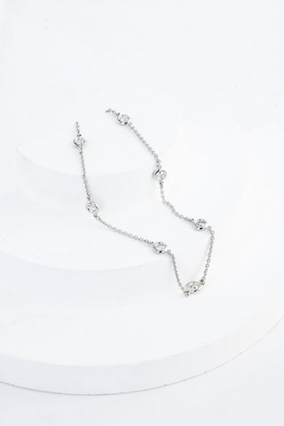 14k White Gold Diamond Bracelet