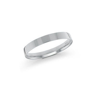 2mm white gold wedding band ring flat classic