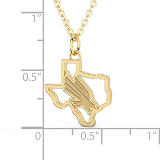 UNT Eagle Texas Necklace | Stainless Steel