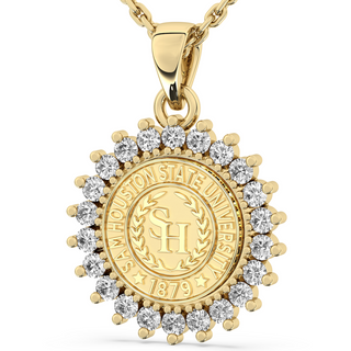 Sam Houston State Necklace | 123 Tradition San Jose Jewelers Stone Type: Cubic Zirconia