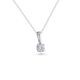 Silver Moissanite Necklace 1.5ct