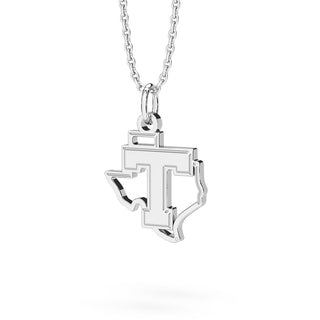 Tarleton State University Necklace Silver & White Gold