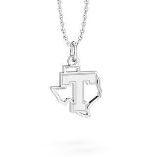 Tarleton State University Necklace Silver & White Gold