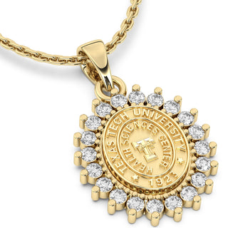 Texas Tech HSC Necklace | 123 Tradition with Texas Tech University HSC Pendant | 14K Gold