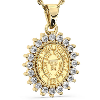 Texas Tech HSC Necklace | 123 Tradition with Texas Tech University HSC Pendant | 14K Gold