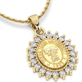 Texas Tech Necklace | 123 Tradition with Texas Tech University Pendant | 14K Gold