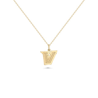 UTRGV Necklace | UTRGV Pendant | UT Rio Grande Valley Jewelry | Stainless Steel | UTRGV "V" Logo