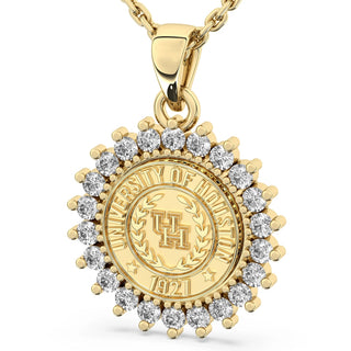 University of Houston Necklace | 123 Tradition with UH Pendant | 14K Gold