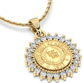 University of Houston Necklace | 123 Tradition with UH Pendant | 14K Gold