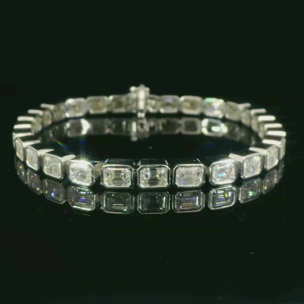 Sterling Silver Moissanite Tennis Bracelet San Jose Jewelers