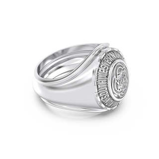 Southwestern University Ring | The Captain Traditional Class Ring | SWU | 10K White Gold